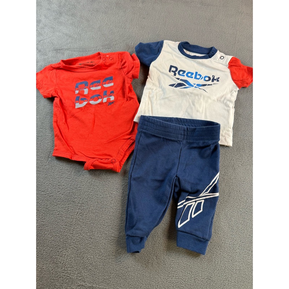 Reebok 3 piece infant boys set size 0-3 mos
